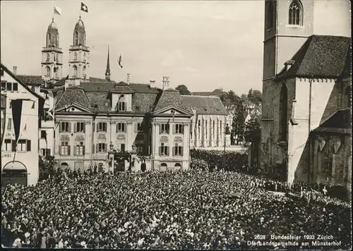 Zuerich Bundesfeier Muensterhof / Zuerich /Bz. Zuerich City