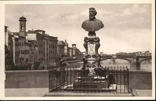 Firenze Toscana Ponte Vecchio Monumento B Cellini / Firenze /