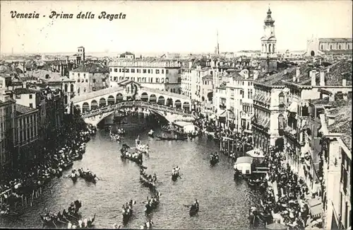 Venezia Venedig Regata Bruecke  /  /