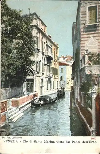 Venezia Venedig Rio di Santa Marina Ponte dell Erbe Boot /  /