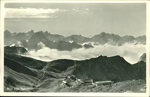 Nebelhorn Blick vom Nebelhorn / Oberstdorf /Oberallgaeu LKR