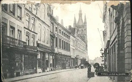 Ypres Ypern West Vlaanderen Rue au Beurre /  /