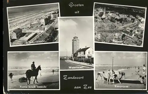 Zandvoort Strand Panorama Kanovaren / Niederlande /