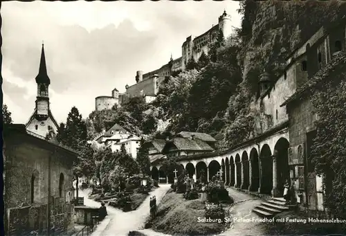 Salzburg Oesterreich St Peters Friedhof Festung Hohensalzburg / Salzburg /Salzburg und Umgebung