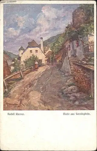 Sarmingstein Kuenstler Rudolf Kierner / St Nikola an der Donau /Muehlviertel