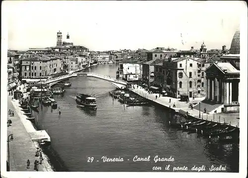 Venezia Venedig Canal Grande Schiff Bruecke /  /