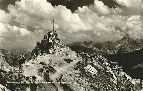 Nebelhorn Gipfel Zugspitze Hochvogel / Oberstdorf /Oberallgaeu LKR