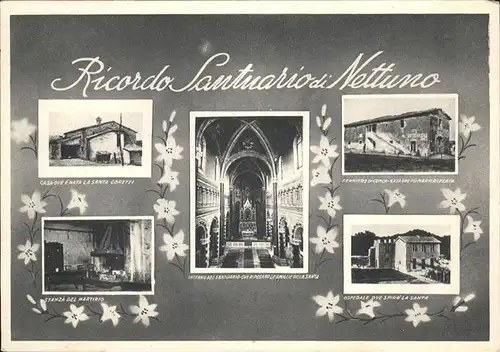 Nettuno Ricordo Santuario Ortsansichten / Italien /