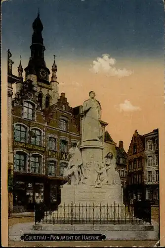 Courtrai Flandre Courtrai Monument Haerne * / Kortrijk /