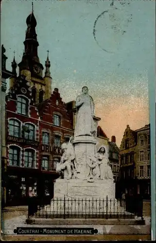 Courtrai Flandre Courtrai Monument de Haerne x / Kortrijk /