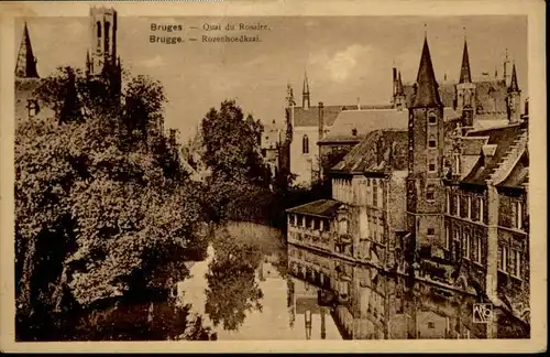 Bruges Flandre Bruges Brugge Quai Rosaire Rozenhaedkaai x /  /