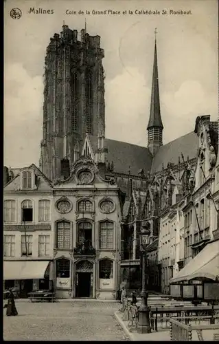Malines Mechelen Flandre Malines Cathedrale St. Rombaut Grand Place x / Mechelen /Antwerpen