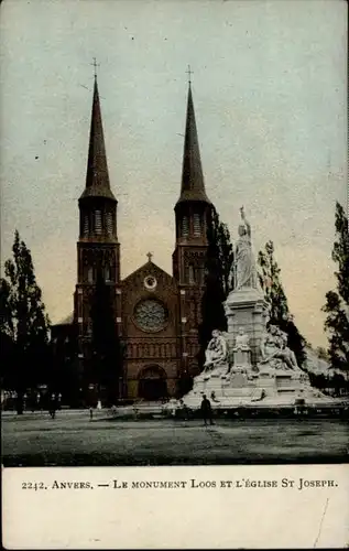 Anvers Antwerpen Anvers Monument Loos Eglise St. Joseph * /  /