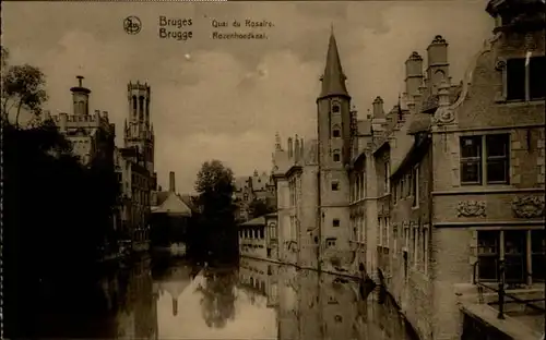 Bruges Flandre Bruges Brugge Quai Rosaire Rozenhoedkaai * /  /