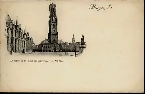 Bruges Flandre Bruges Beffroi Palais Gouverneur * /  /