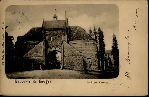 Bruges Flandre Bruges Porte Marechal x /  /