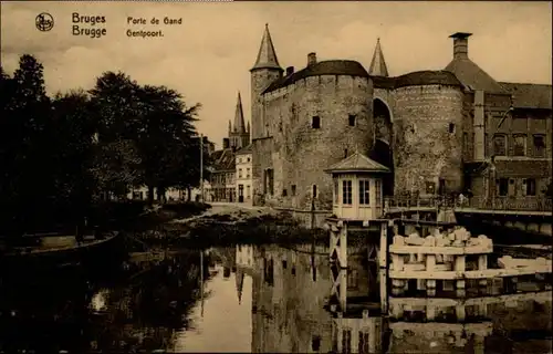 Bruges Flandre Bruges Brugge Porte Gand Gentpoort * /  /