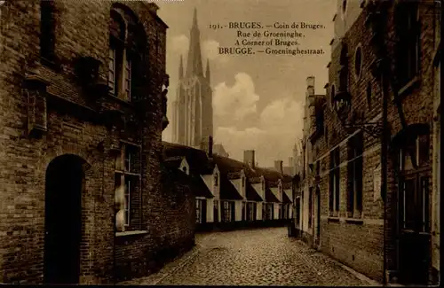 Bruges Flandre Bruges Brugge Rue Groeninghe Groeninghestraat * /  /