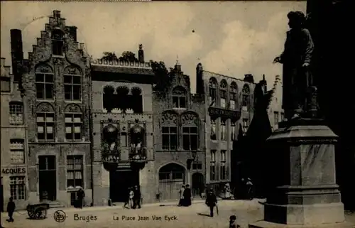Bruges Flandre Bruges Place Jean Van Eyck x /  /