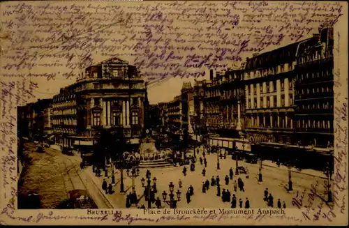 Bruxelles Bruessel Place Brouckere Monument Anspach * /  /