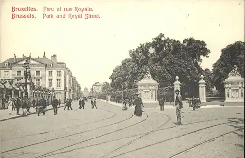 Bruxelles Bruessel Brussels Parc Rue Royale Park Royal Street * /  /