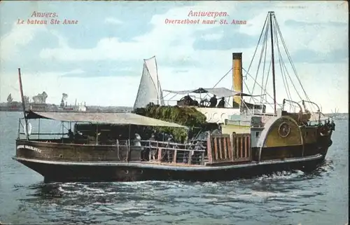 Anvers Antwerpen Anvers Antwerpen Bateau Ste. Anne  * /  /