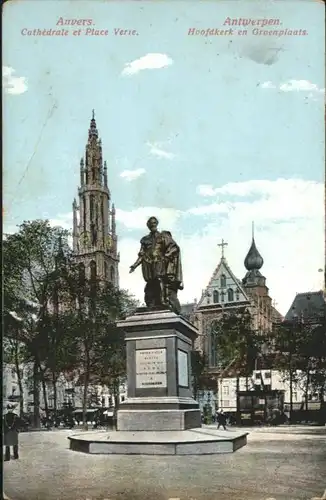 Anvers Antwerpen Anvers Antwerpen Cathedrale Place Verte Hoofdkerk Groenplaats x /  /