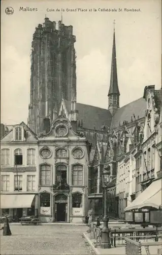 Malines Mechelen Flandre Malines Cathedrale St. Rombaut Grand Place * / Mechelen /Antwerpen
