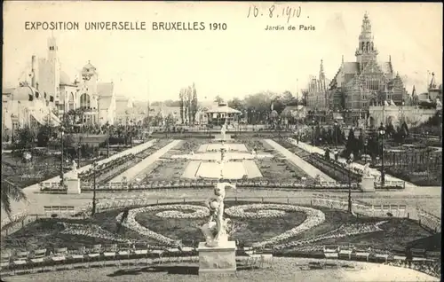 Bruxelles Bruessel Exposition Jardin Paris x /  /