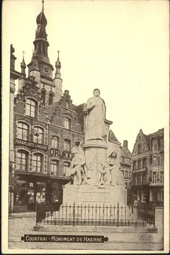 Courtrai Flandre Courtrai Monument Haerne * / Kortrijk /