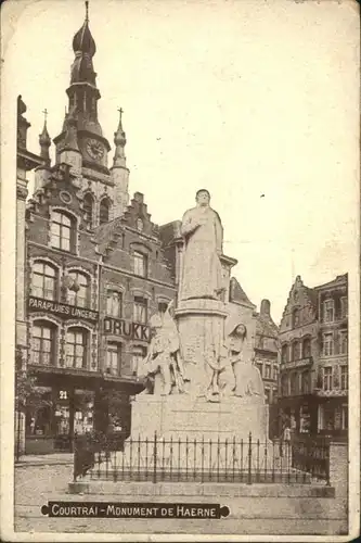 Courtrai Flandre Courtrai Monument Haerne x / Kortrijk /