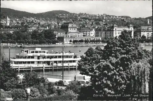 Zuerich Zuerich Motorschiff Linth * / Zuerich /Bz. Zuerich City