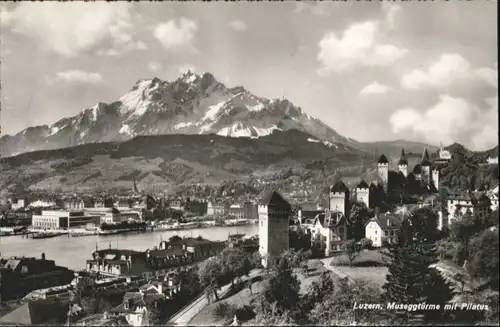 Luzern LU Luzern Museggtuerme Pilatus * / Luzern /Bz. Luzern City