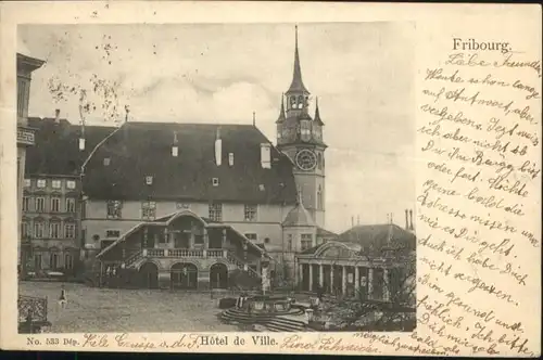 Fribourg FR Fribourg Hotel de Ville x / Fribourg FR /Bz. La Sarine