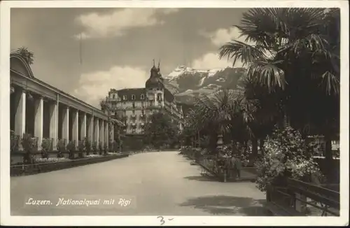 Luzern LU Luzern Nationalquai Rigi x / Luzern /Bz. Luzern City