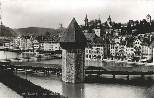 Luzern LU Luzern Kapellbruecke * / Luzern /Bz. Luzern City