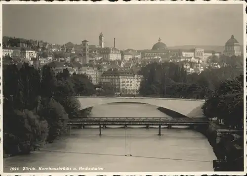 Zuerich Zuerich Kornhausbruecke Hochschulen  * / Zuerich /Bz. Zuerich City