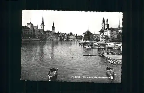 Zuerich Zuerich Quaibruecke Grossmuenster x / Zuerich /Bz. Zuerich City