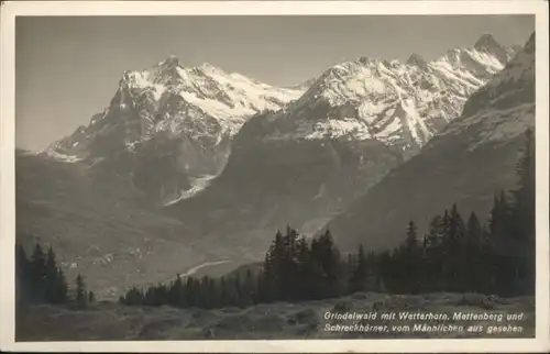Grindelwald Grindelwald Wetterhorn Mettenberg Schreckhoerner * / Grindelwald /Bz. Interlaken