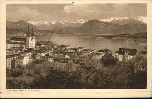 Luzern LU Luzern Kirche Alpen x / Luzern /Bz. Luzern City