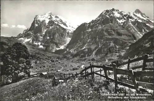 Grindelwald Grindelwald Wetterhorn Mettenberg Schreckhorn * / Grindelwald /Bz. Interlaken