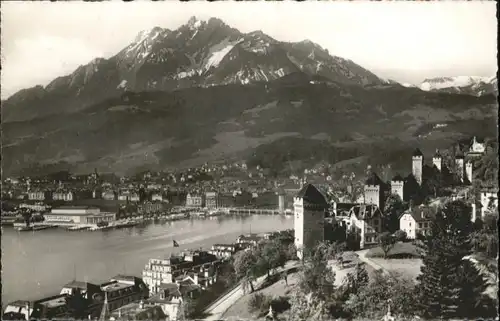 Luzern LU Luzern Museggtuerme Pilatus x / Luzern /Bz. Luzern City