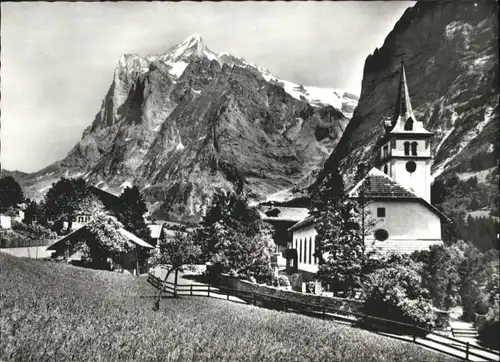 Grindelwald Grindelwald Wetterhorn Kirche  * / Grindelwald /Bz. Interlaken