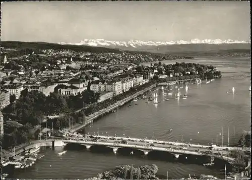 Zuerich Zuerich Bruecke Uotquai Glarneralpen Fliegeraufnahme  x / Zuerich /Bz. Zuerich City