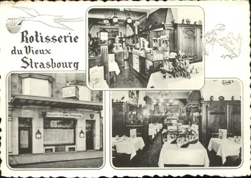 Bruxelles Bruessel Rotisserie du Vieux Strasbourg Storch * /  /