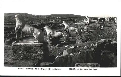 Delos Delos Terrasse Lions Loewe * / Insel Delos /