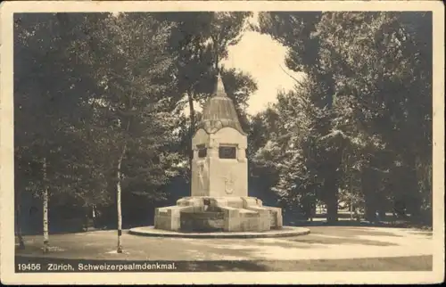 Zuerich Zuerich Schweizerpsalm Denkmal  x / Zuerich /Bz. Zuerich City