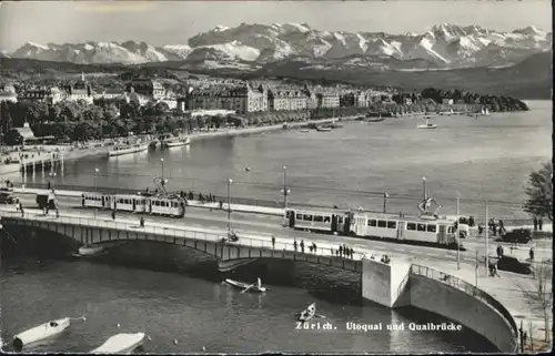 Zuerich Zuerich Uotquai Quaibruecke Tram  x / Zuerich /Bz. Zuerich City