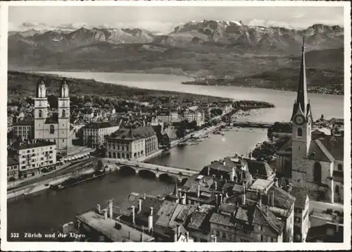 Zuerich Zuerich Bruecke Kirche  * / Zuerich /Bz. Zuerich City