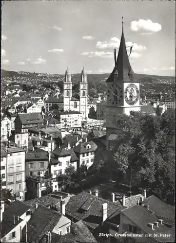 Zuerich Zuerich Grossmuenster St Peter x / Zuerich /Bz. Zuerich City